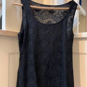 Banana Republic Black Lace Tank Top